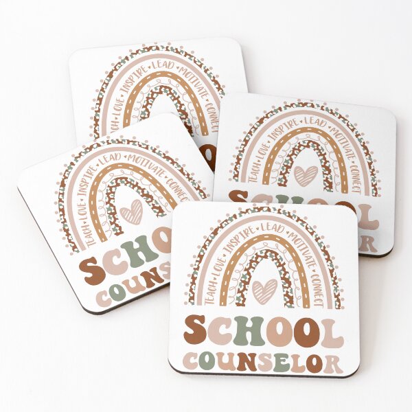 Item preview, School Counselor Rainbow Graphic For Teacher Gift designed and sold by mysticblvd.