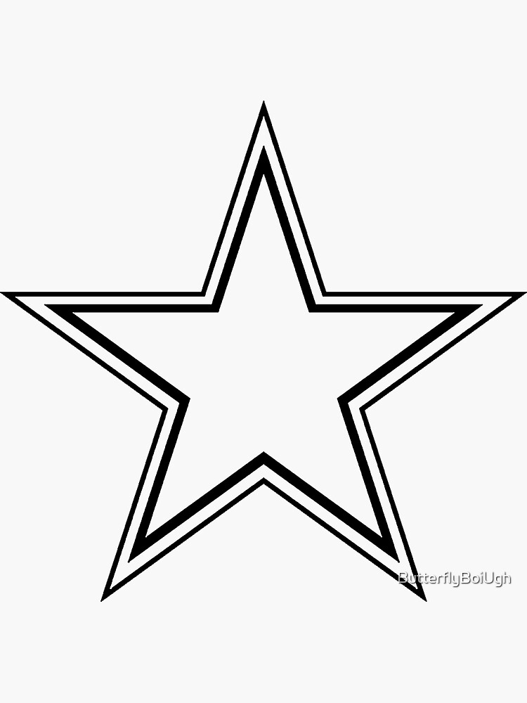 Aesthetic black star | Sticker