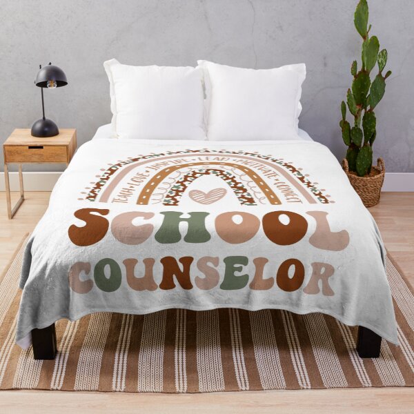 Item preview, School Counselor Rainbow Graphic For Teacher Gift designed and sold by mysticblvd.