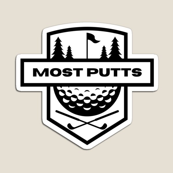 Most Lost Golf Balls Award - Funny Golf Trophy Design Sticker for