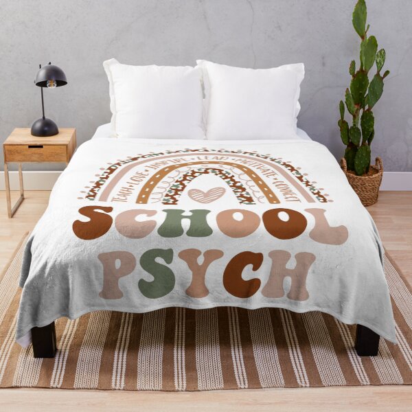 Item preview, School Psych Rainbow Graphic For Teacher Gift designed and sold by mysticblvd.
