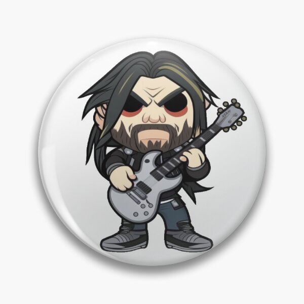 Item preview, Chibi Metalhead Guitarist Sticker 1 designed and sold by DaydreamDepot.