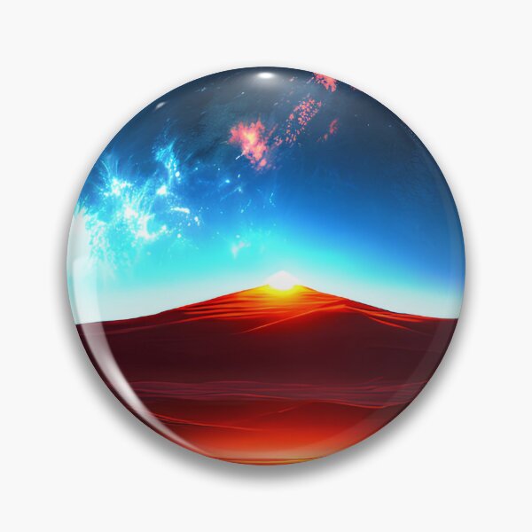Artikelvorschau, Awe-Inspiring Views of an Alien World: A Red Sunset over a Cloudy Ethereal Landscape entworfen und verkauft von D3monic.
