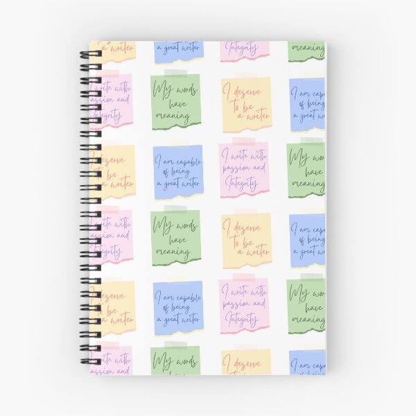 Item preview, Writerly post-it note sticker bundle. I write with passion and integrity, my words have meaning, I deserve to be a writer, I am capable of being a great writer. designed and sold by CreativeStrand.
