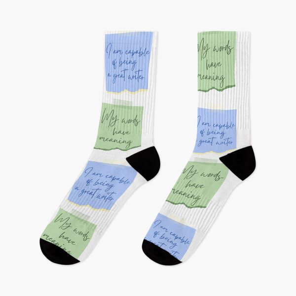 Item preview, Writerly post-it note sticker bundle. I write with passion and integrity, my words have meaning, I deserve to be a writer, I am capable of being a great writer. designed and sold by CreativeStrand.