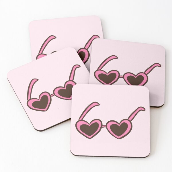 Item preview, Cute pink heart sunglasses  designed and sold by Yarafantasyart.