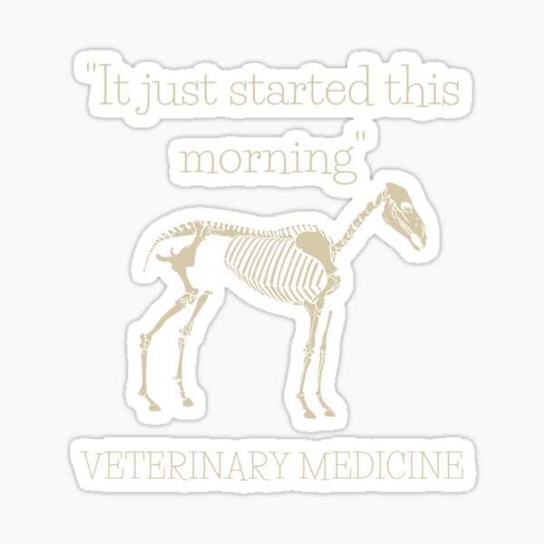 Item preview, "It Just Started This Morning" Equine  designed and sold by introVETed.