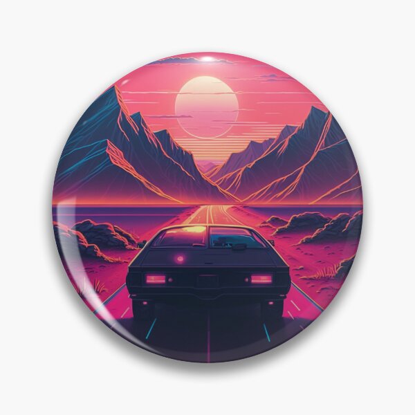 Item preview, Synthwave 80s Sunrise Road designed and sold by RESToRAPTOR.