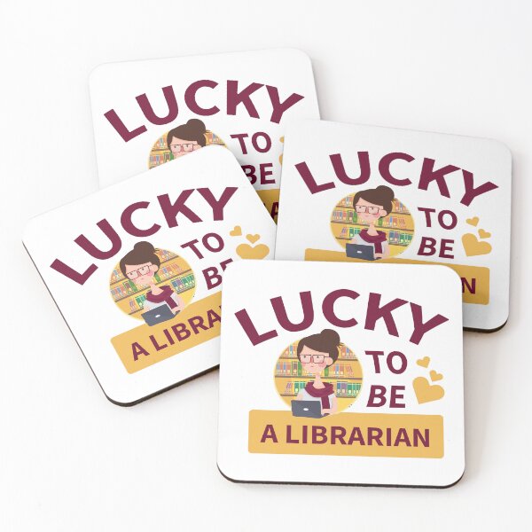 Item preview, Lucky To Be A Librarian designed and sold by Stag's PK.