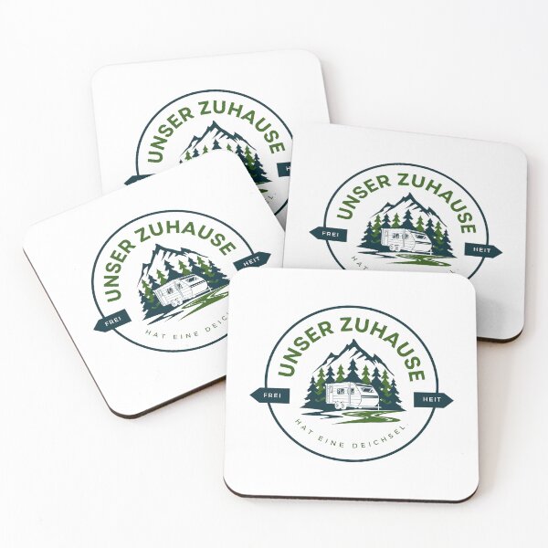 Item preview, OUR HOME HAS A DRAWBAR. Camping Caravan Campervan Camper Design T-Shirt Hoodie Cup individually mobile freedom designed and sold by JoWillem.