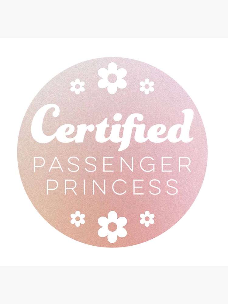 Passenger Princess Decal | Pink Vinyl Decal | Passenger Princess | Trendy  Gift | Sticker