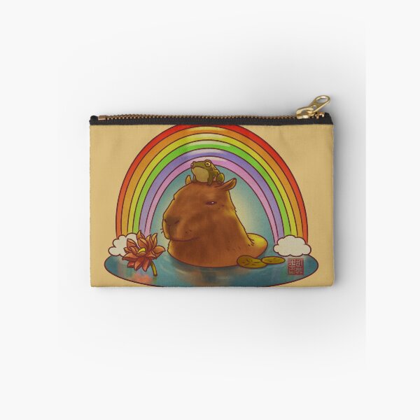 Item preview, Capybara and Frog Rainbow designed and sold by DingHuArt.
