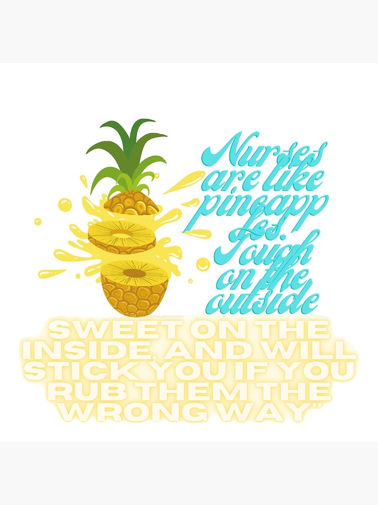 Nurses Are Like Pineapple, Funny Nursing Quotes' Water Bottle