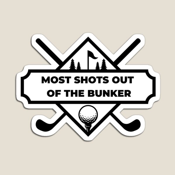 Most Lost Golf Balls Award - Funny Golf Trophy Design Sticker for