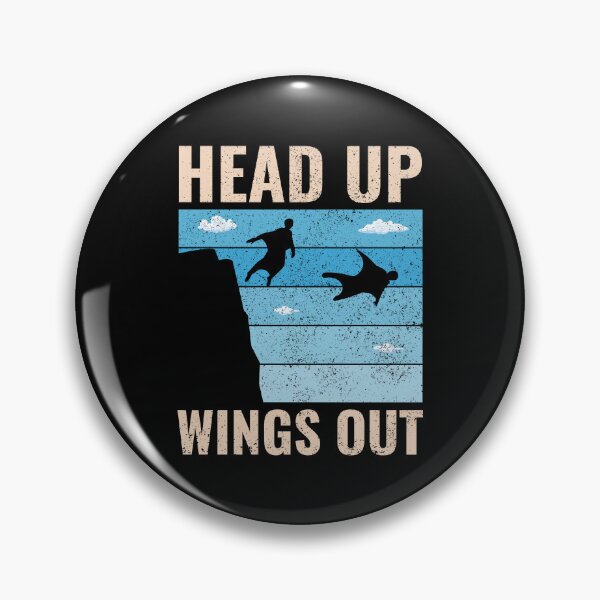 Item preview, Wingsuit flying Base Jumping Skydiving designed and sold by TastefulTees.