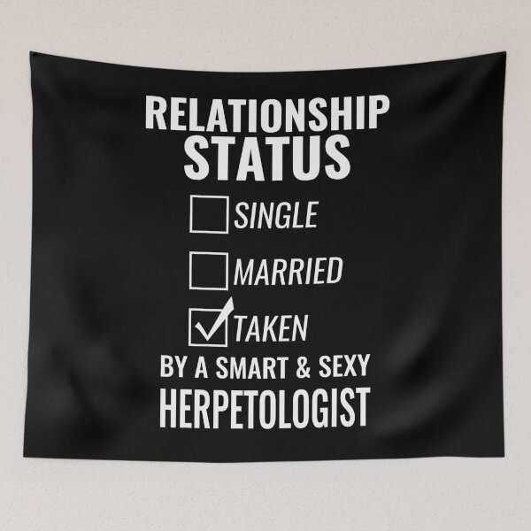 Item preview, Relationship Status Single Married Taken by a Smart and Sexy herpetologist tshirt designed and sold by simbamerch.