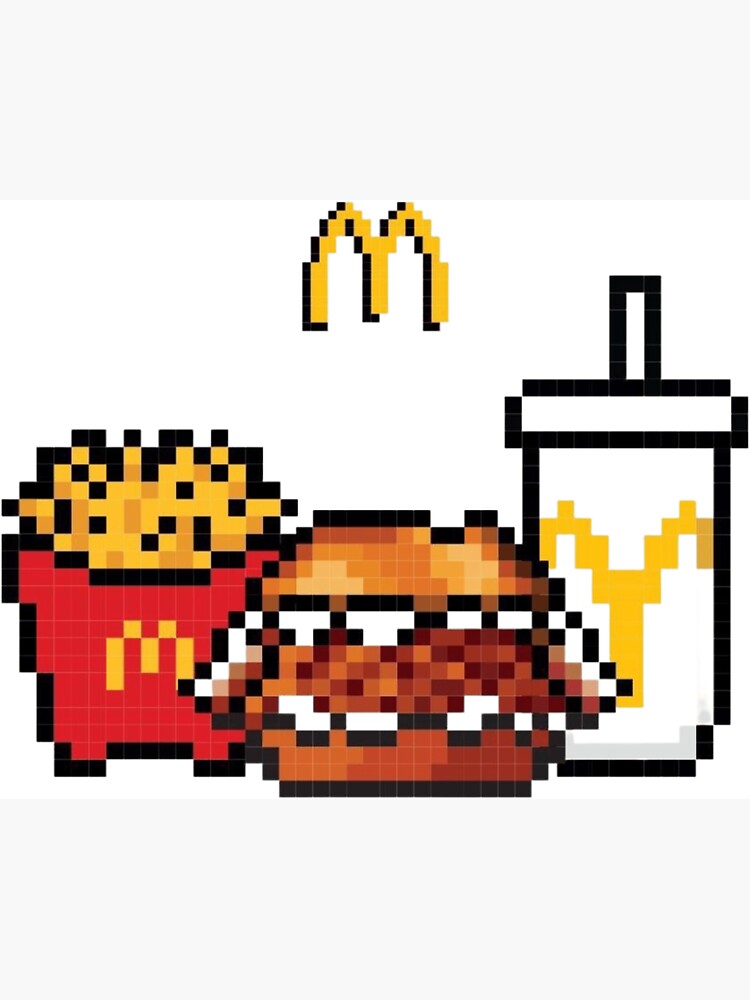 Cute McDonald's pixeled meal in collaboration with NewJeans new jeans NWJNS  mc donalds Magnet for Sale by Kplais | Redbubble
