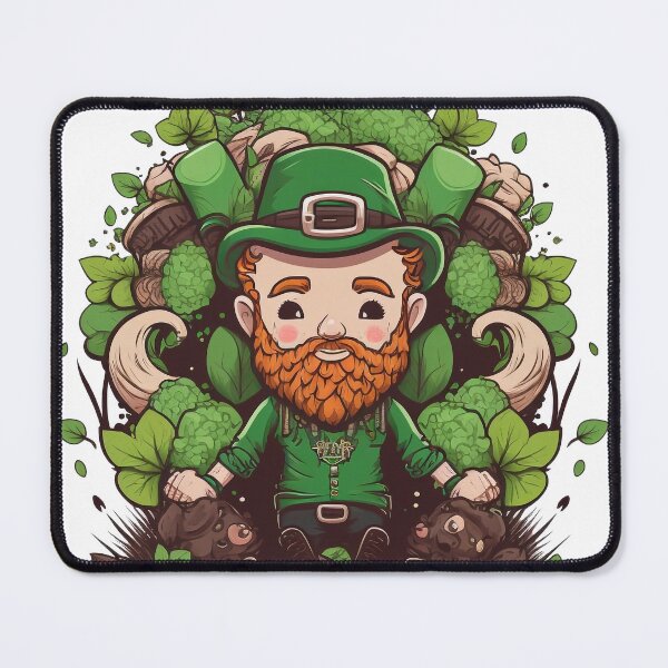 Item preview, Leprechaun with shamrocks designed and sold by knuppify.