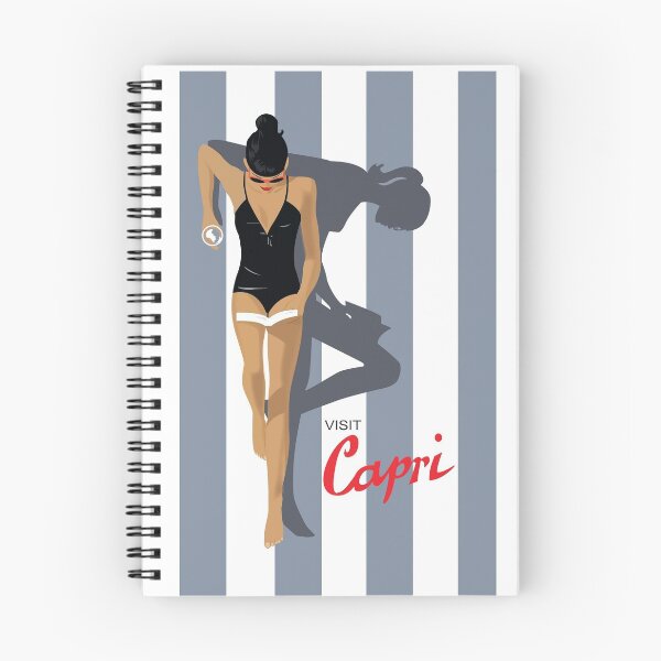 Item preview, Visit Capri, Travel Poster designed and sold by BokeeLee.