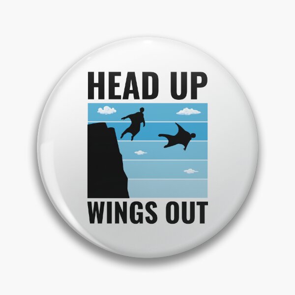 Item preview, Wingsuit flying Base Jumping Skydiving Skydive designed and sold by TastefulTees.