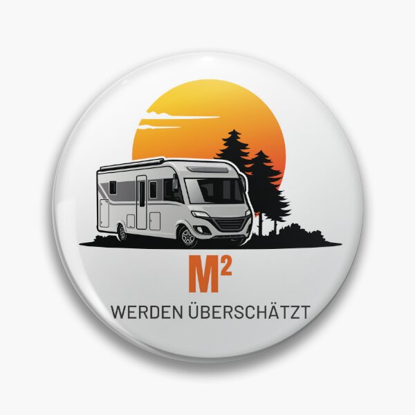 Item preview, M² ARE OVERRATED. Camping Caravan Campervan Camper Design T-Shirt Hoodie Cup individually mobile freedom designed and sold by JoWillem.
