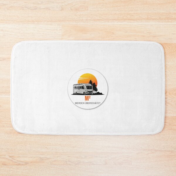 Item preview, M² ARE OVERRATED. Camping Caravan Campervan Camper Design T-Shirt Hoodie Cup individually mobile freedom designed and sold by JoWillem.