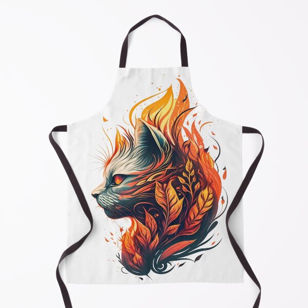 Item preview, Cat portrait on fire designed and sold by sdhg.
