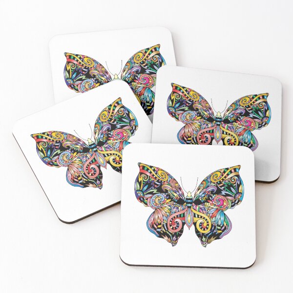 Item preview, butterfly mandala designed and sold by kohanacreations.