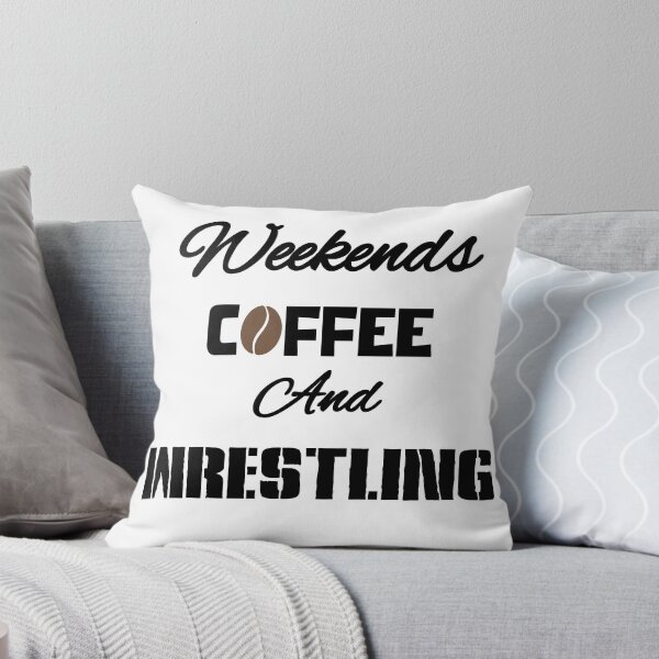 Item preview, Weekends, Coffee and...WRESTLING (dark letters for light tees) designed and sold by WrestlingFanUK.