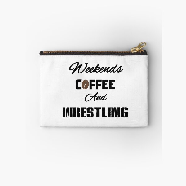 Item preview, Weekends, Coffee and...WRESTLING (dark letters for light tees) designed and sold by WrestlingFanUK.