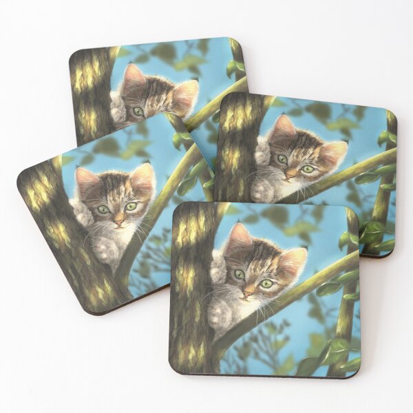 Item preview, Kitten on a Tree designed and sold by FOXTARION.