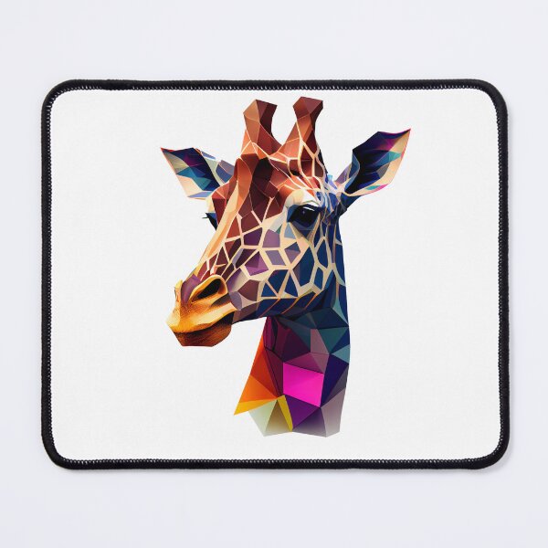 Item preview, Giraffe Abstract Colorful Realistic Digital Vector Art designed and sold by egilsee.