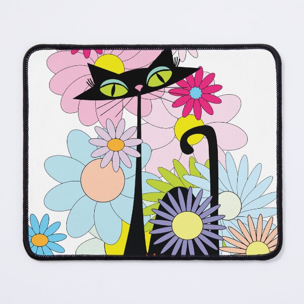 Item preview, Atomic MCM Cat Flower Power II designed and sold by BossAtomic.