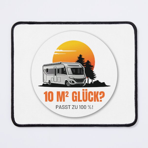 Item preview, 10 M² LUCKY? FITS 100%! Camping Caravan Campervan Camper Design T-Shirt Hoodie Cup individually mobile freedom designed and sold by JoWillem.