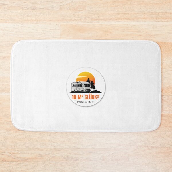 Item preview, 10 M² LUCKY? FITS 100%! Camping Caravan Campervan Camper Design T-Shirt Hoodie Cup individually mobile freedom designed and sold by JoWillem.
