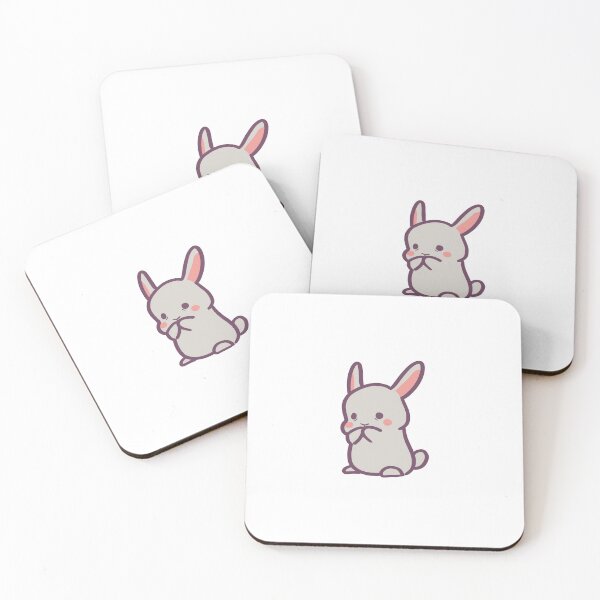 Item preview, Adorable Cartoon Bunny Blushing designed and sold by ThumboArtBumbo.