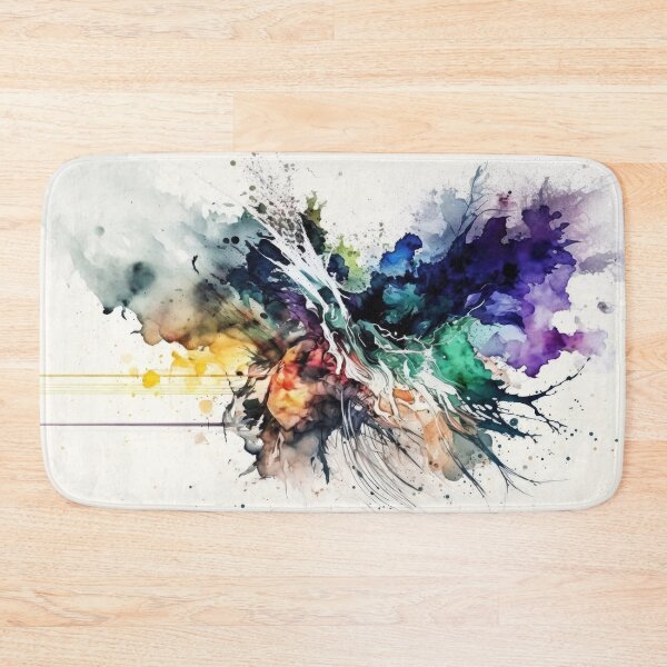 Item preview, Distorted Shapes: Abstract Watercolor Painting in strange Hues designed and sold by maninthebox1.