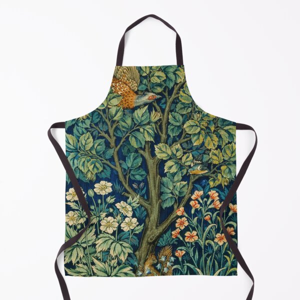 Item preview, William Morris Pheasant Woodland Scene Vintage Textile designed and sold by Pretty  Pixel.