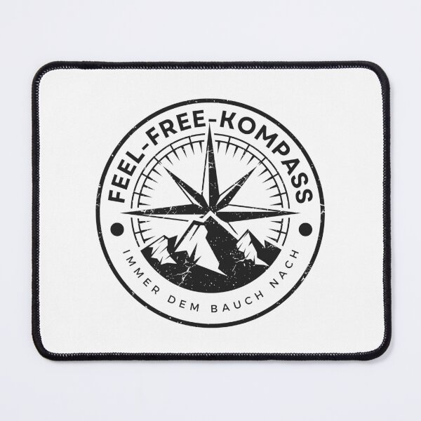 Item preview, FEEL FREE COMPASS. ALWAYS GOING TO YOUR BELLY. Camping Caravan Campervan Camper Design T-Shirt Hoodie Cup individually mobile freedom designed and sold by JoWillem.
