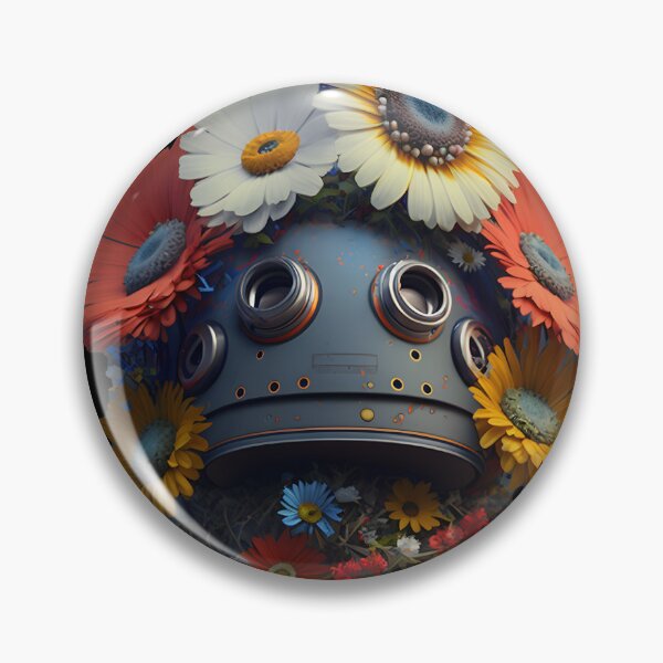 Item preview, Flower Power Hippie Robot designed and sold by meshhead.