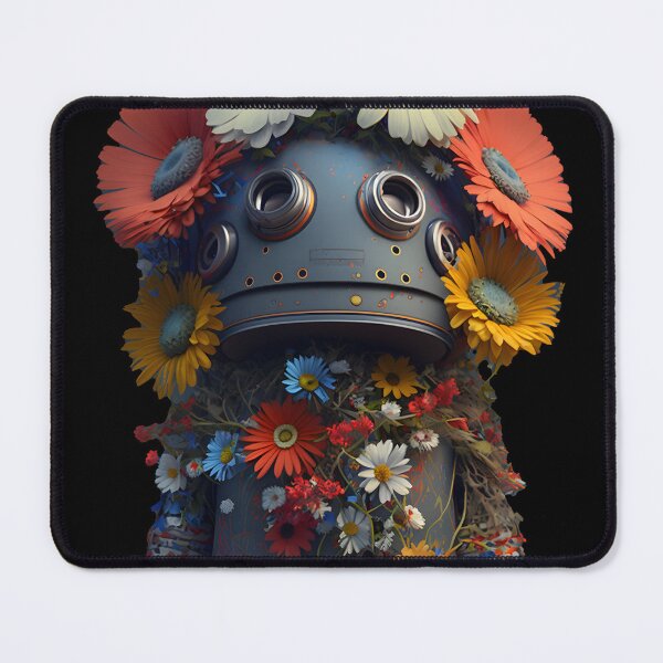 Item preview, Flower Power Hippie Robot designed and sold by meshhead.