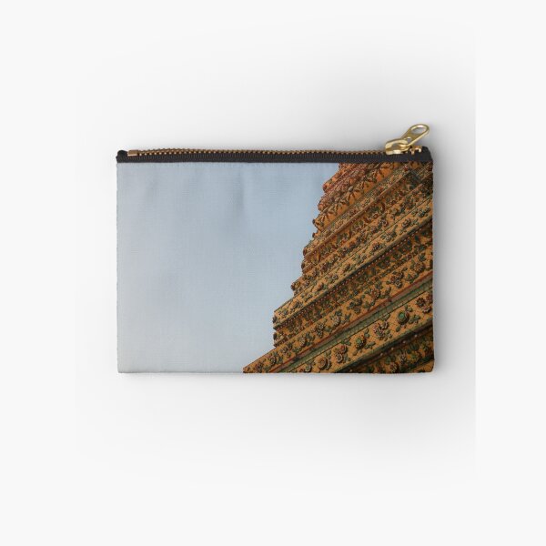 Item preview, First unusual low angle view of a Buddha stupa against clear sky. designed and sold by kall3bu.