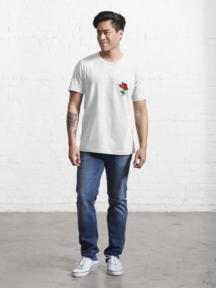 Rose patch | Essential T-Shirt