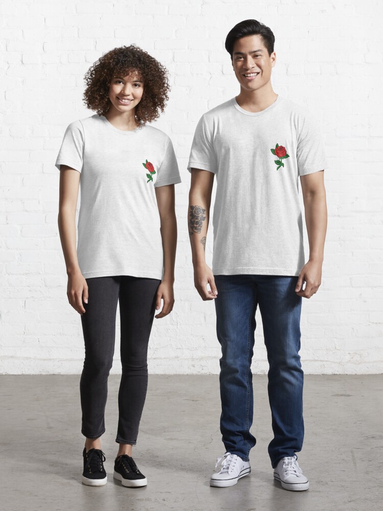 Rose patch | Essential T-Shirt