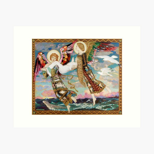 Item preview, Saint Bride Saint Brigid of Kildare John Duncan designed and sold by RedCapeTales.