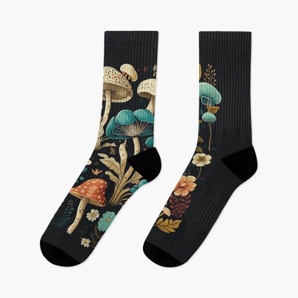 Item preview, Vintage Mushroom Pattern with Moody Fairycore Vibes designed and sold by cvt01.