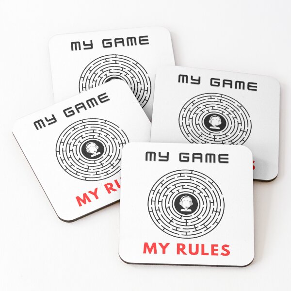 Item preview,  My game my rules gamer's funny motivational design designed and sold by DigitalMagShop.