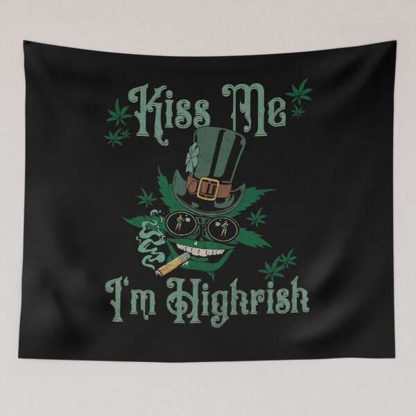 Item preview, Kiss Me I'm Highrish - St. Patrick's Day designed and sold by Rich Summers Art.