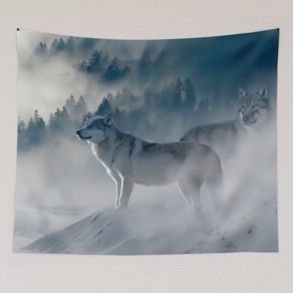 Artikelvorschau,  Panorama, Breitbilddrucke, Leinwand, Poster, Leinwanddrucke, Metall, Wandteppiche, Wandteppiche, Decken, Bettdecken, Bettbezüge, Wölfe, Tiere, Tiere, Wölfe Wandkunst entworfen und verkauft von eyesight4vision.