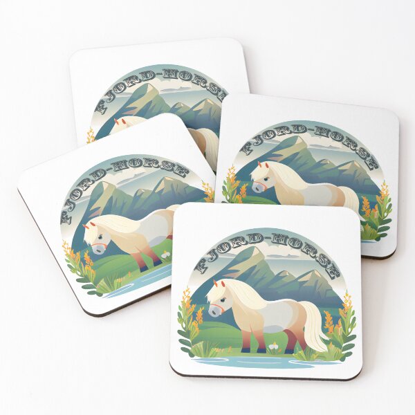 Item preview, Norwegian Fjord Horse on grass - Horses designed and sold by MLArtifex.